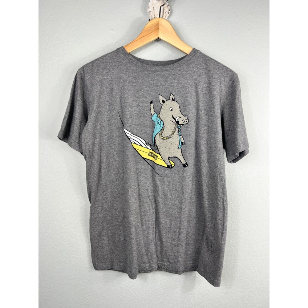 Patagonia T-Shirt Kids XXL 16-18 Gray Pataloha Honolulu Surfing Warthog 62244